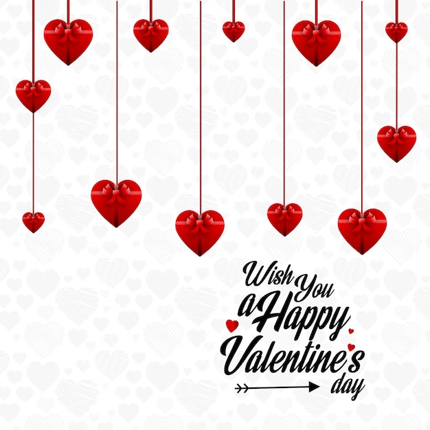 Free vector wish you a happy valentine's day