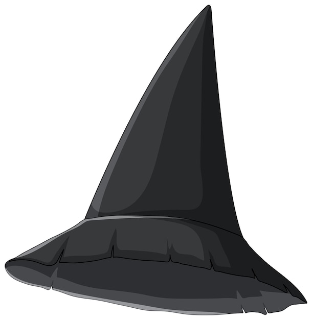 Free vector witch hat cartoon on white background