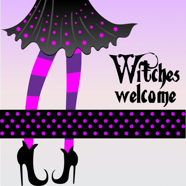 Free vector witch legs