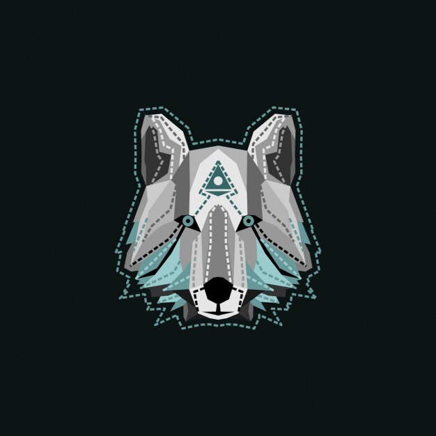 무료 Vector 늑대 디자인