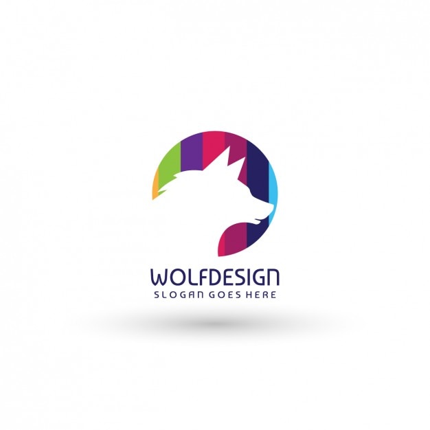 Free vector wolf logo template