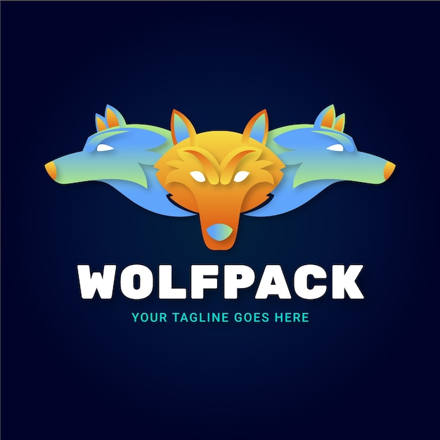 Wolfpack 브랜딩 로고 템플릿