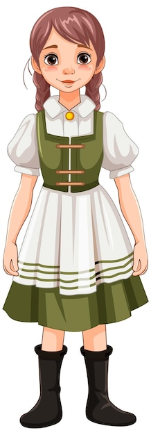 Woman in German Bavarian Outfit