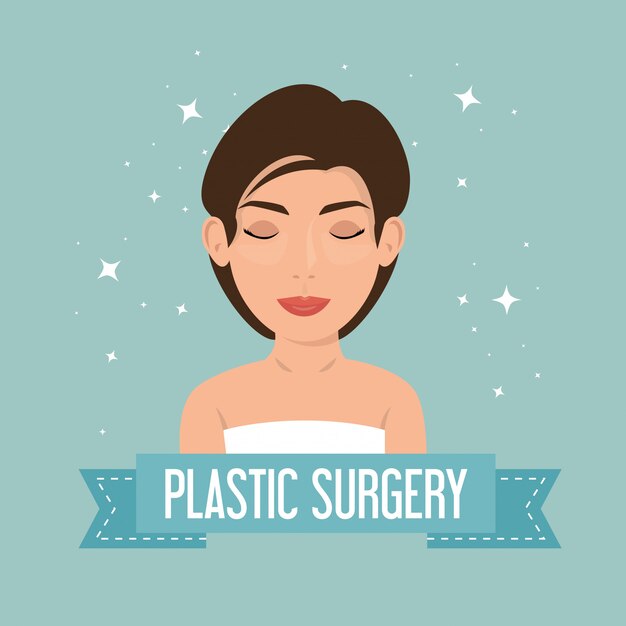 Женщина в процессе пластической хирургии