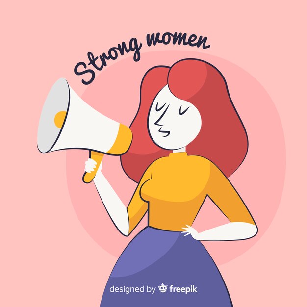 Free Vector  Woman power background