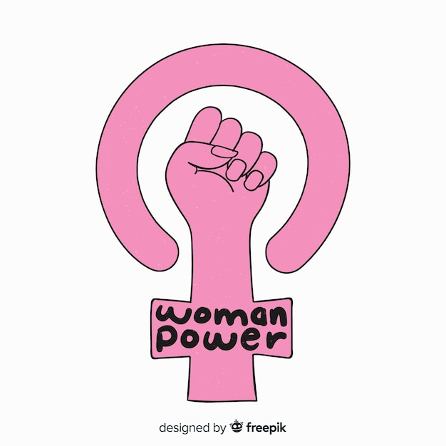 Free vector woman power background