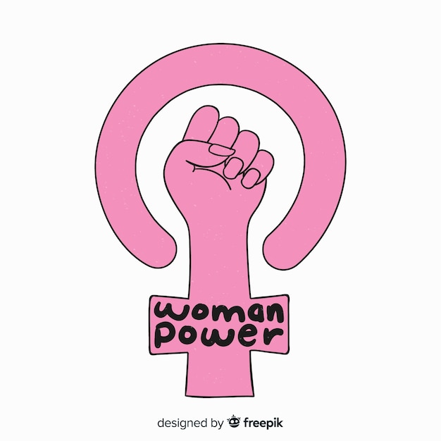 Free Vector Woman power background