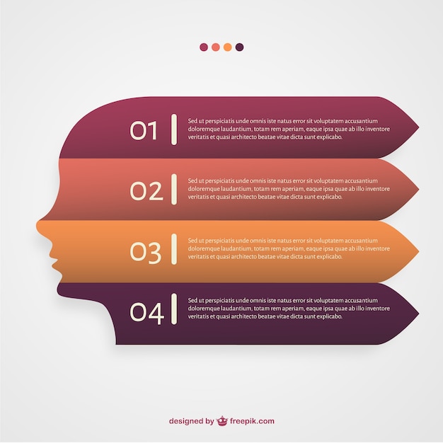 Free vector woman profile infographic