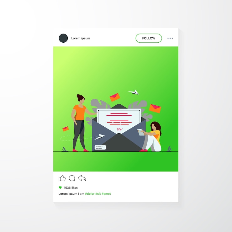 Free Vector woman receiving mail and reading letter. person getting contract with signature out of envelope. flat vector illustration for email, message, communication concept