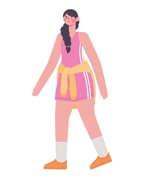 Free vector woman in sportswear