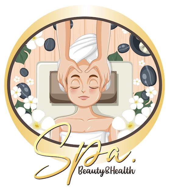 Free vector woman with facial mask