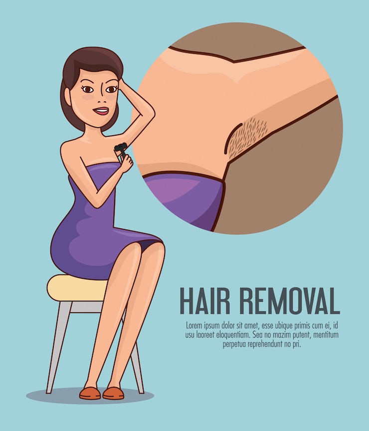 Free Vector woman with hair