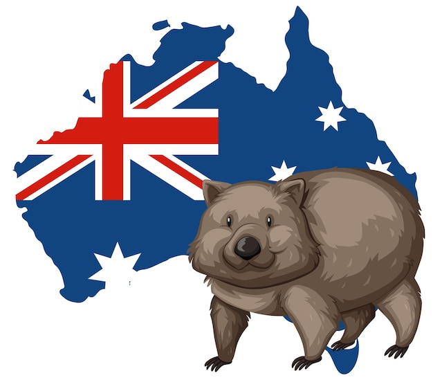 Wombat Australian Animal Cartoon