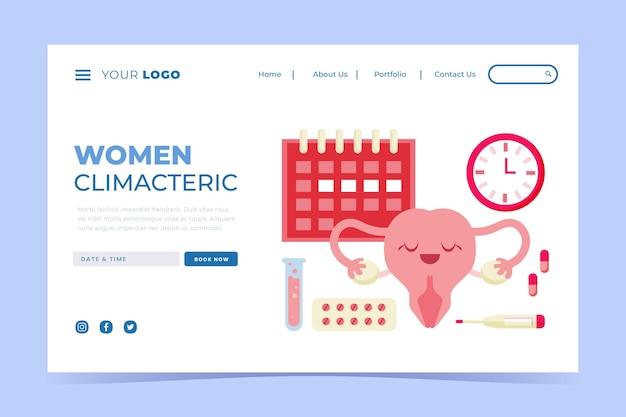 Women climacteric - landing page