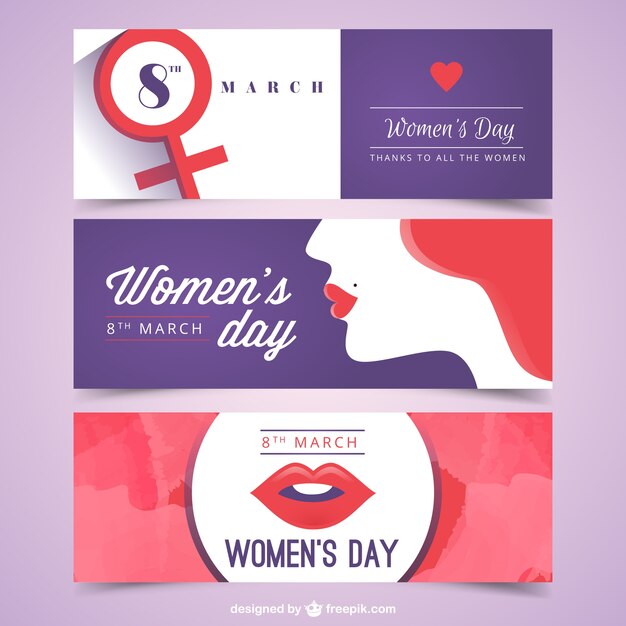 Women Day Banners Collection