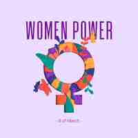 Free vector women power