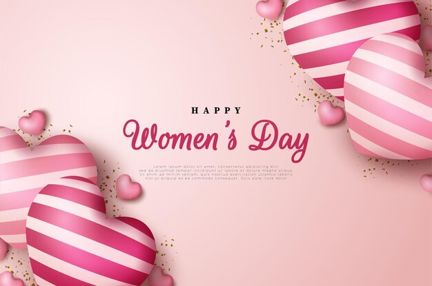 Free Vector 8 March Happy Womens Day Floral Greeting Card International Holiday Illustration With Flower Design On Pink Background