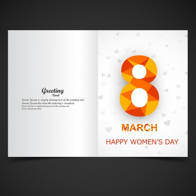 Free vector women's day card