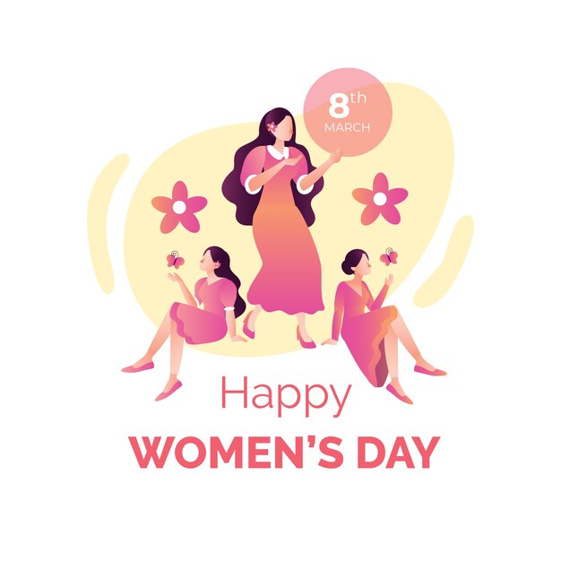 Women's day in flat design