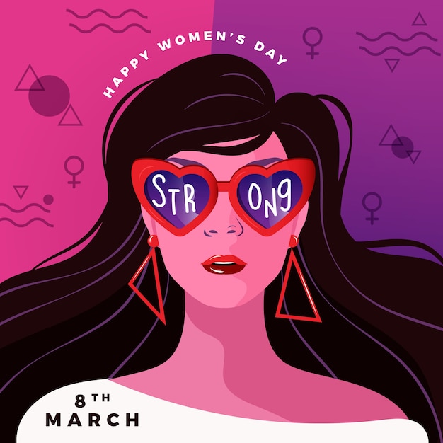 Free vector women's day in flat design