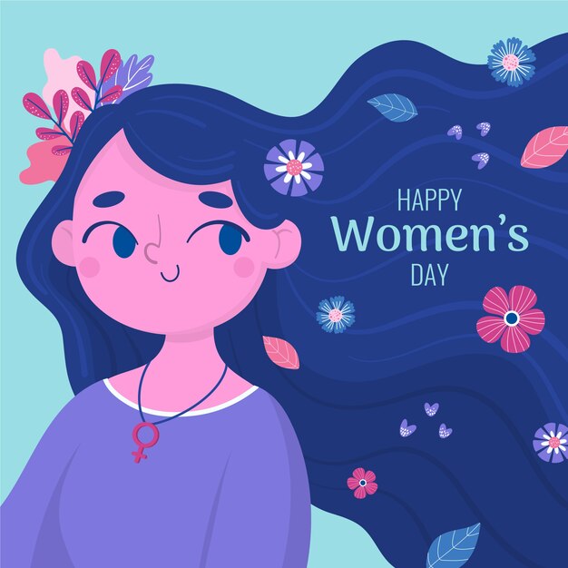 手描きの女性の日