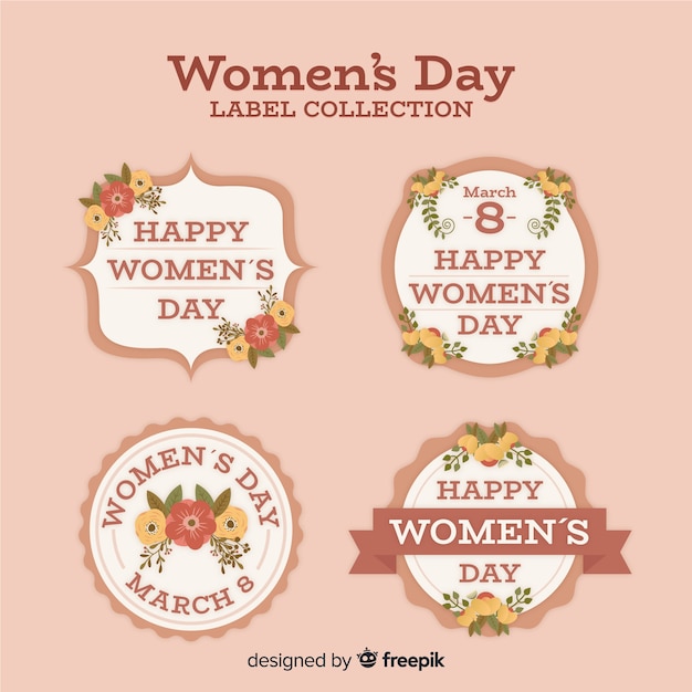 Women's day label collection