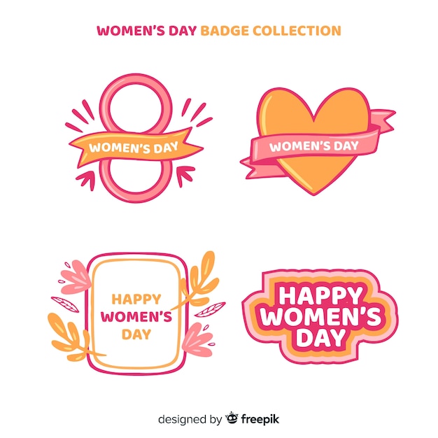 Women's day label collection