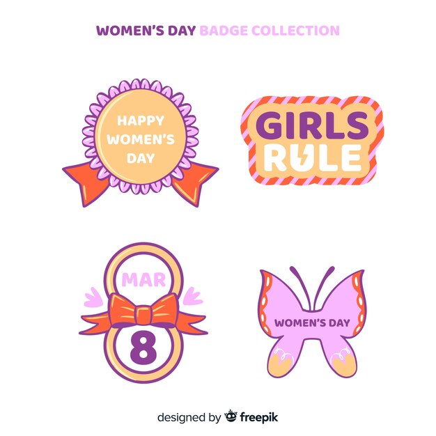 Women's day label collection