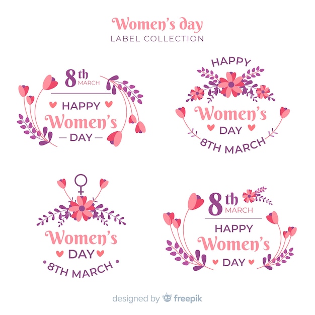 Women's day label collection