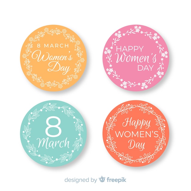 Women's day label collection