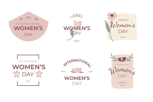 Women's day label collection