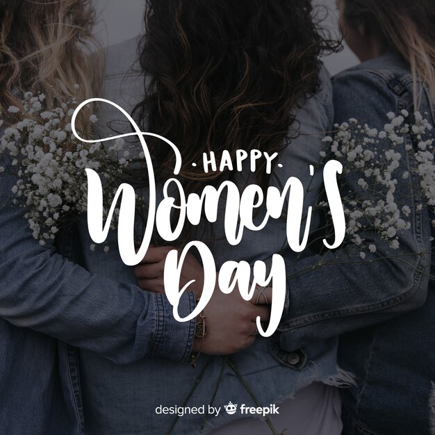 Women's day lettering