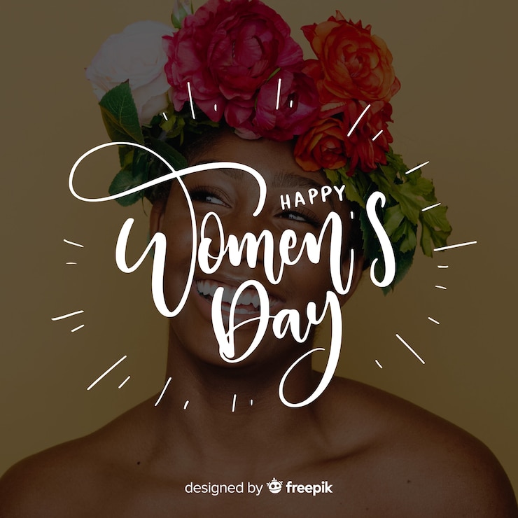 Free Vector women's day lettering