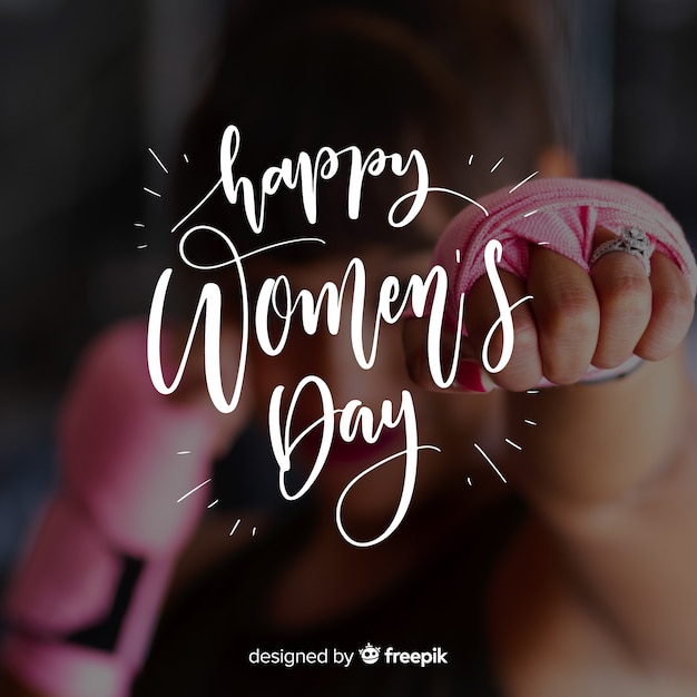 Women's day lettering