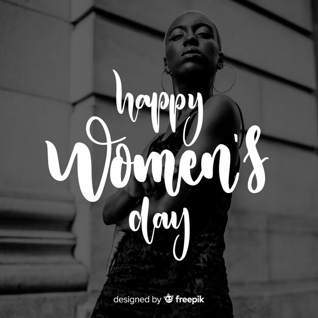 Women's day lettering