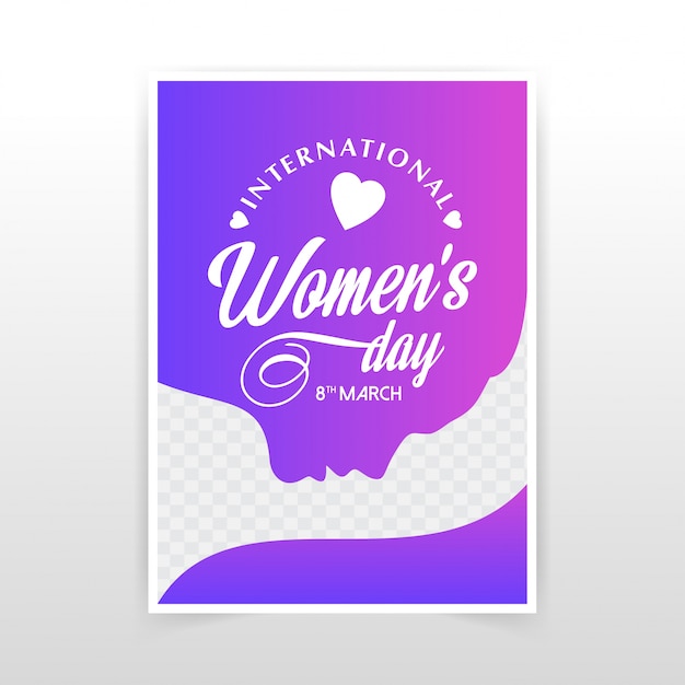 Free vector women's day poster