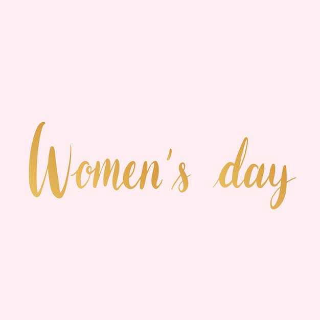 Women s day typography style vector