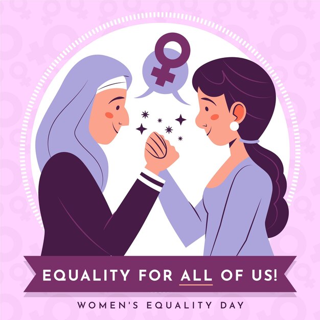 Иллюстрация дня равенства женщин