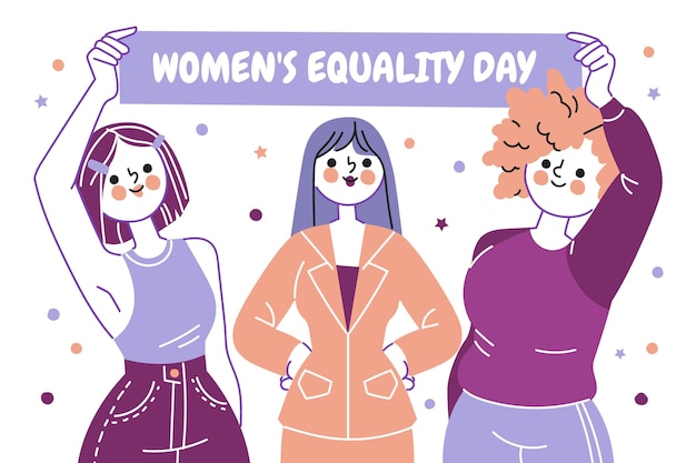 Women's equality day illustration