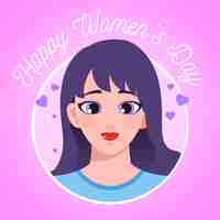 Free vector womens day concept in flat design