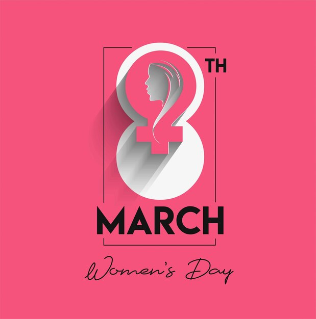 Free vector womens day greeting card design