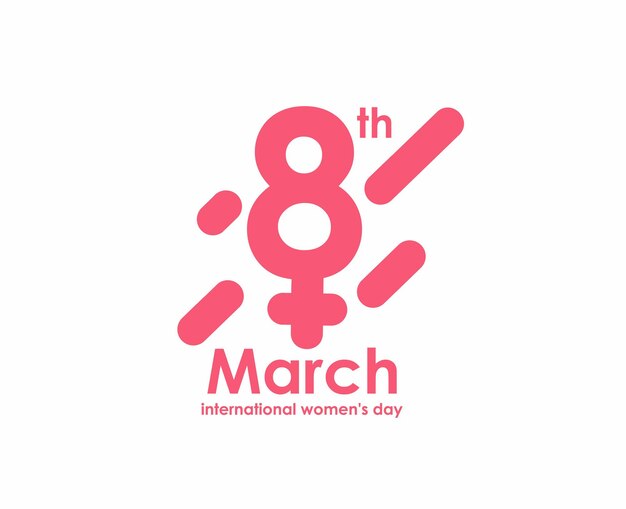 Womens Day Greeting Card Design.