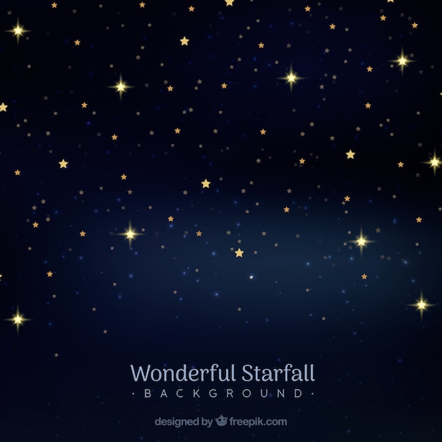 Wonderful starfall background