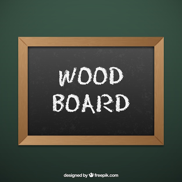 Free vector wood board
