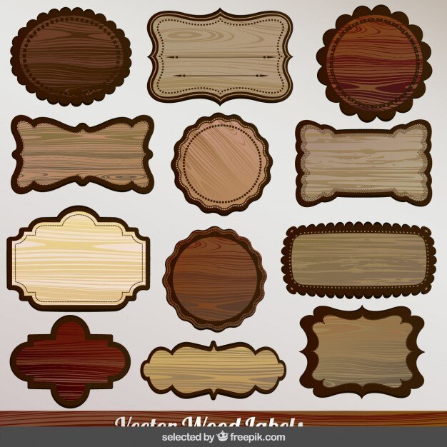 Wood Badge Plaque - Stripes Design - Vertical