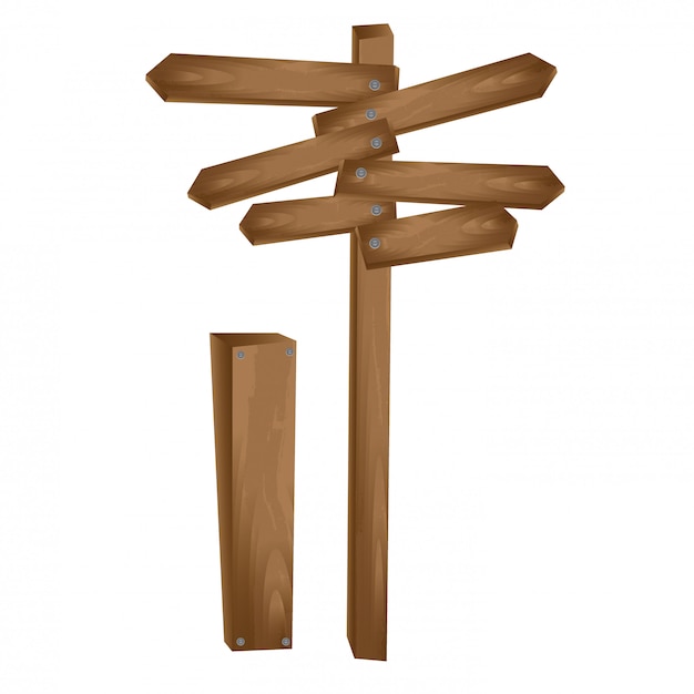 Free Vector | Wooden arrow