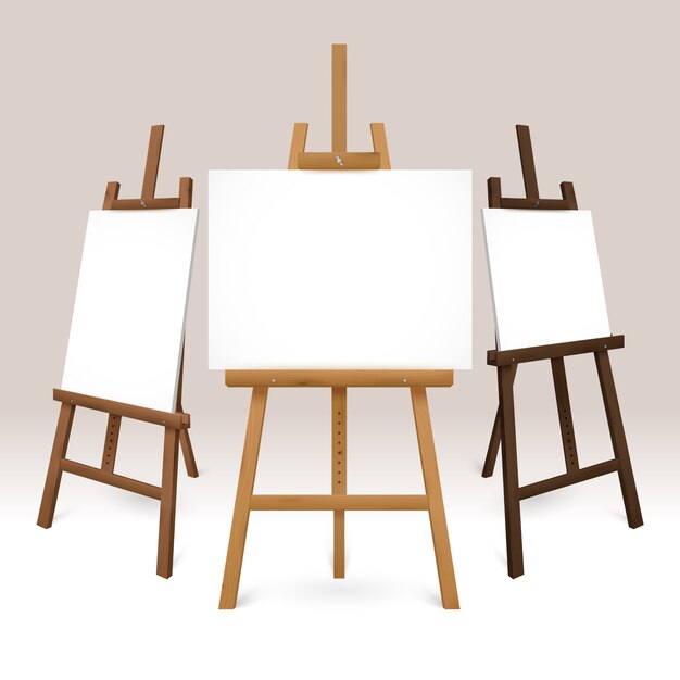 Wooden Easel Set