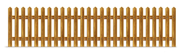 Wooden fence palisade stockade or balustrade