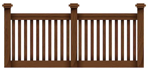 Free vector a wooden fence