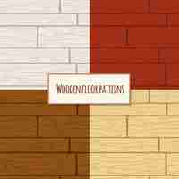 Vettore gratuito seamless pattern di pavimento in legno